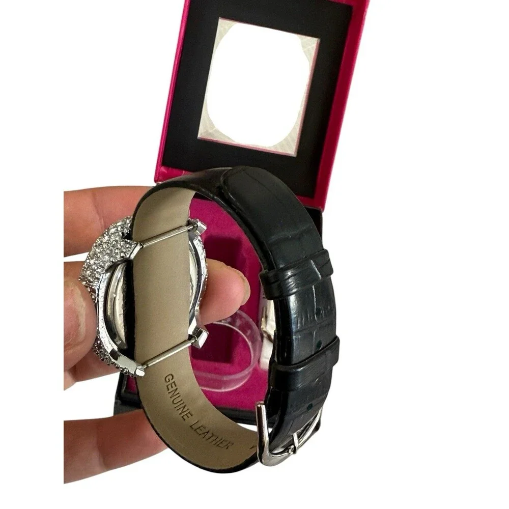 PARIS HILTON FRAGRANCES SILVER CRYSTAL WATCH NEW! Y2K See Description